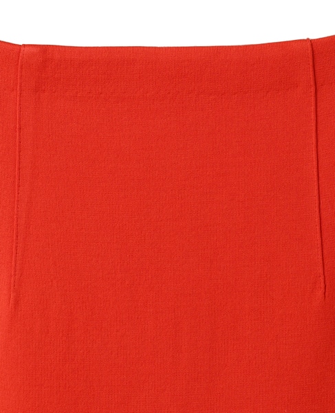 【AURALEE/オーラリー】COTTON SILK STRETCH DOUBLE FACE KNIT SKIRT 詳細画像 レッド 3