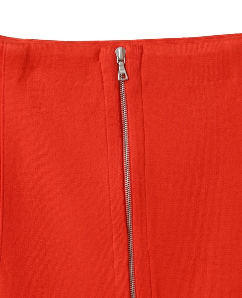 【AURALEE/オーラリー】COTTON SILK STRETCH DOUBLE FACE KNIT SKIRT 詳細画像 レッド 6