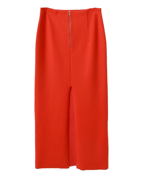 【AURALEE/オーラリー】COTTON SILK STRETCH DOUBLE FACE KNIT SKIRT 詳細画像 レッド 9