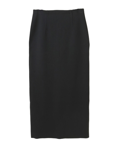【AURALEE/オーラリー】COTTON SILK STRETCH DOUBLE FACE KNIT SKIRT 詳細画像 ブラック 2
