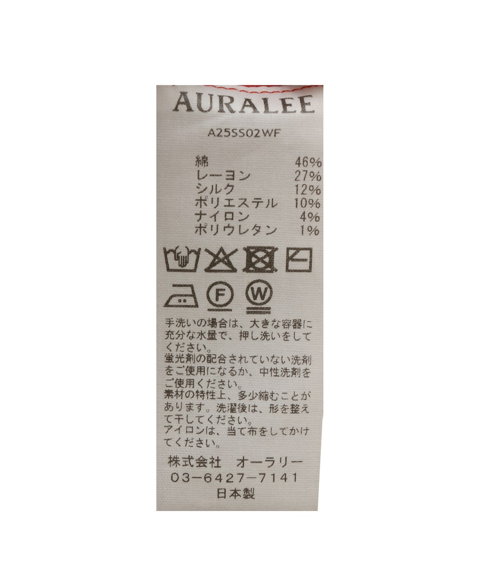 【AURALEE/オーラリー】COTTON SILK STRETCH DOUBLE FACE KNIT SKIRT 詳細画像 ブラック 14