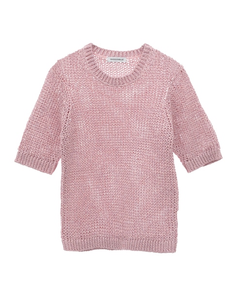 【MADISONBLUE / マディソンブルー】CREW NECK H/S PO WOMEN FABRIC 詳細画像 ピンク 1