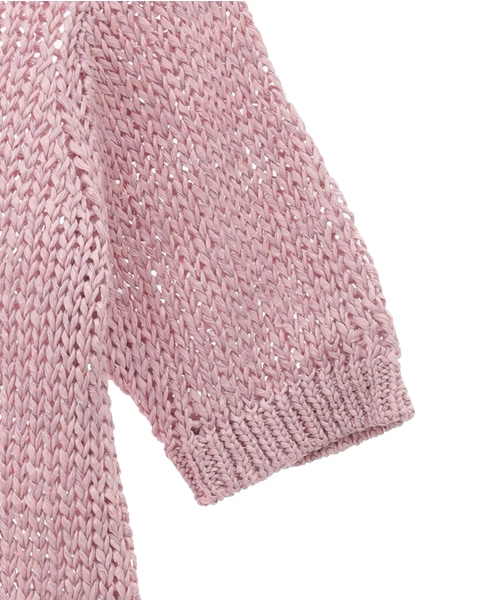 【MADISONBLUE / マディソンブルー】CREW NECK H/S PO WOMEN FABRIC 詳細画像 ピンク 4