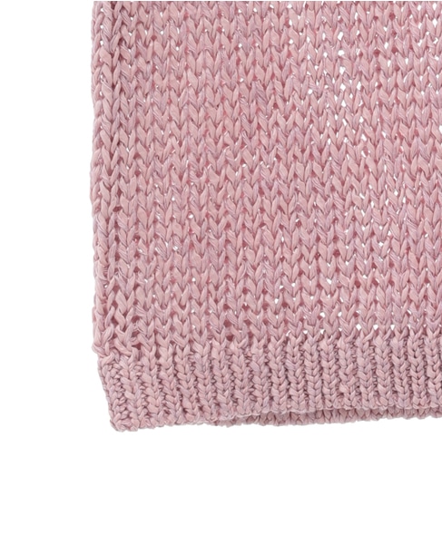 【MADISONBLUE / マディソンブルー】CREW NECK H/S PO WOMEN FABRIC 詳細画像 ピンク 5