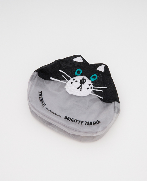 《コラボ》【TRESSE /トレス】BT-2 BTIGITTE TANAKA cat pouch for TRESSE 詳細画像 ブラック 1