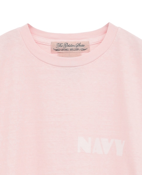《別注》《WEB限定》【REMI RELIEF/レミ レリーフ】16天竺T NAVY 詳細画像 ベビーピンク 8