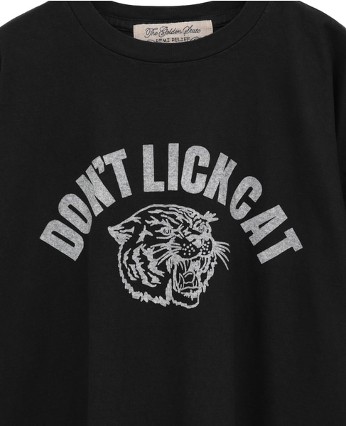 《別注》《WEB限定》【REMI RELIEF/レミ レリーフ】16天竺T DON'T LICK CAT 詳細画像 ブラック 11