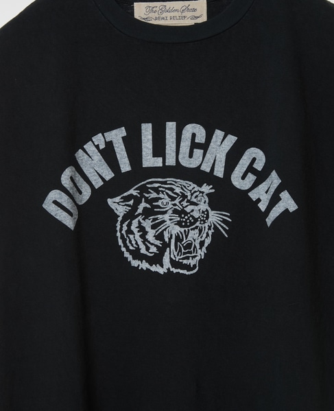 《別注》《WEB限定》【REMI RELIEF/レミ レリーフ】16天竺T DON'T LICK CAT 詳細画像 ブラック 5