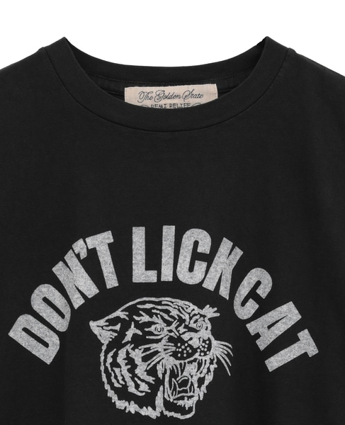 《別注》《WEB限定》【REMI RELIEF/レミ レリーフ】16天竺T DON'T LICK CAT 詳細画像 ブラック 8