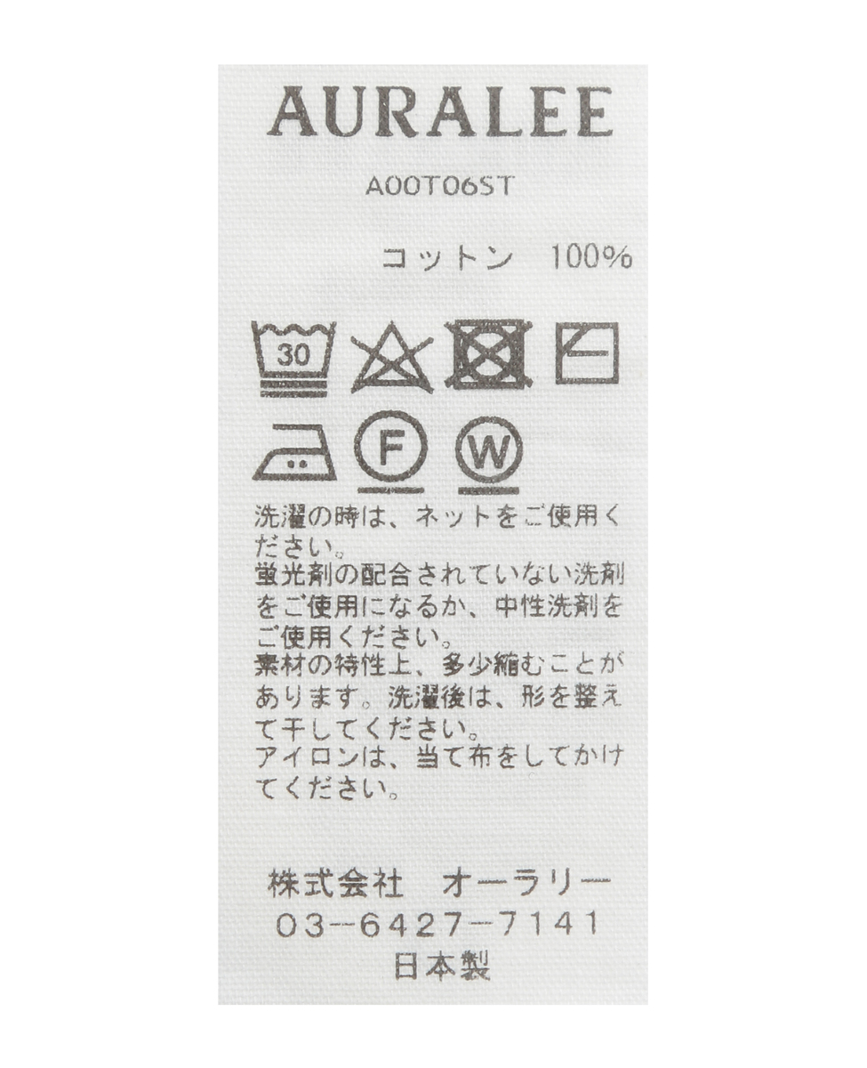 【AURALEE/オーラリー】*SEAMLESS CREW NECK SLEEVELESS 詳細画像 ブラック 5