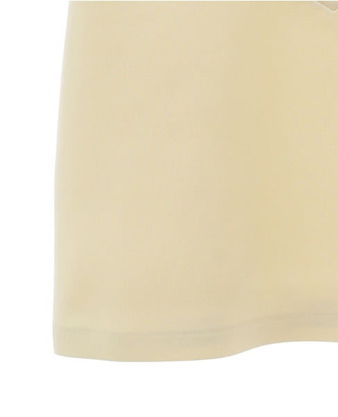 【AURALEE/オーラリー】WETSUIT JERSEY LACE UP TEE 詳細画像 アイボリー 5