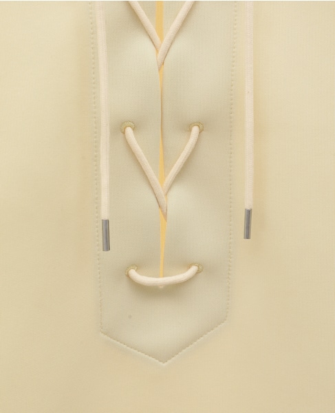 AURALEE/オーラリー】WETSUIT JERSEY LACE UP TEE｜martinique