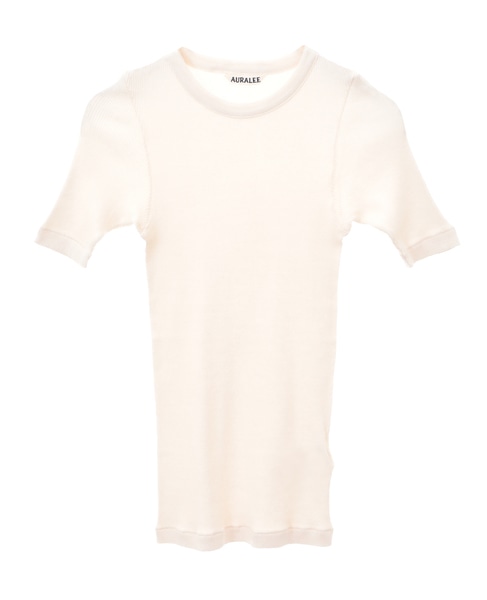 【AURALEE/オーラリー】ORGANIC SOFT RIB TEE 詳細画像 アイボリー 1