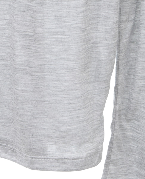 【BASERANGE/ ベースレンジ 】LONG SLEEVE TEE 詳細画像 杢グレー 5