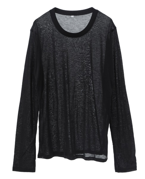 【BASERANGE/ ベースレンジ 】LONG SLEEVE TEE 詳細画像 ブラック 1