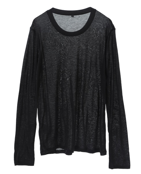 【BASERANGE/ ベースレンジ 】LONG SLEEVE TEE 詳細画像 ブラック 2