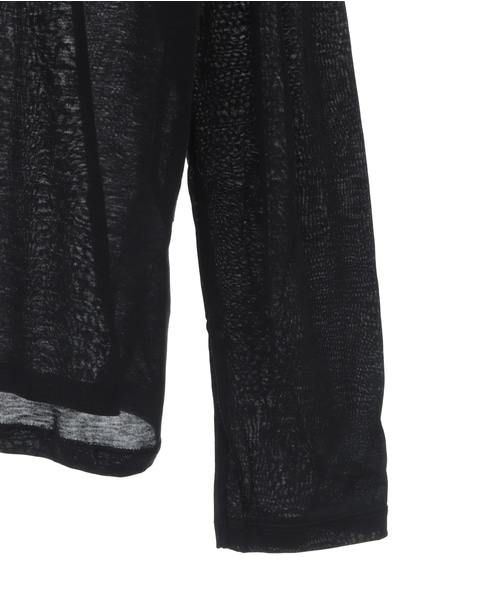 【BASERANGE/ ベースレンジ 】LONG SLEEVE TEE 詳細画像 ブラック 4