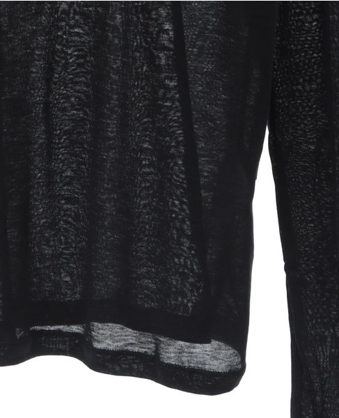 【BASERANGE/ ベースレンジ 】LONG SLEEVE TEE 詳細画像 ブラック 5