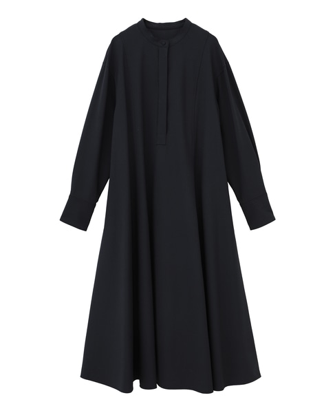 ウールボリュームフレアワンピース 詳細画像 ネイビー 5