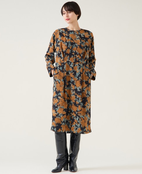 フラワーコクーンワンピース 詳細画像 ブラック 1