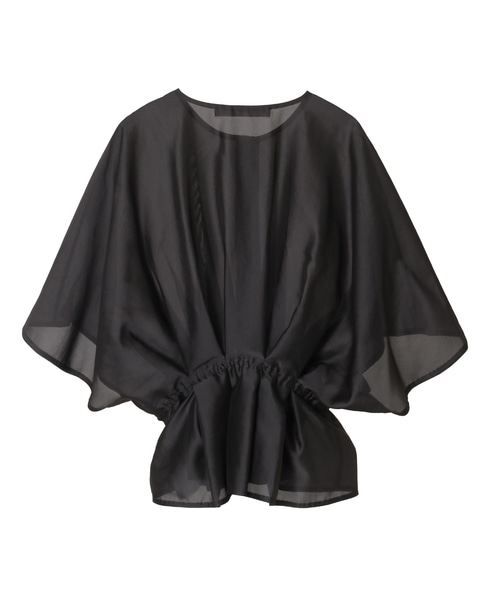 《追加》タックティアードブラウス 詳細画像 チャコール 2