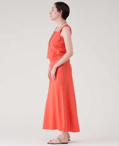 ウォッシュリネンノースリーブブラウス（セットアップ可） 詳細画像 レッド 5