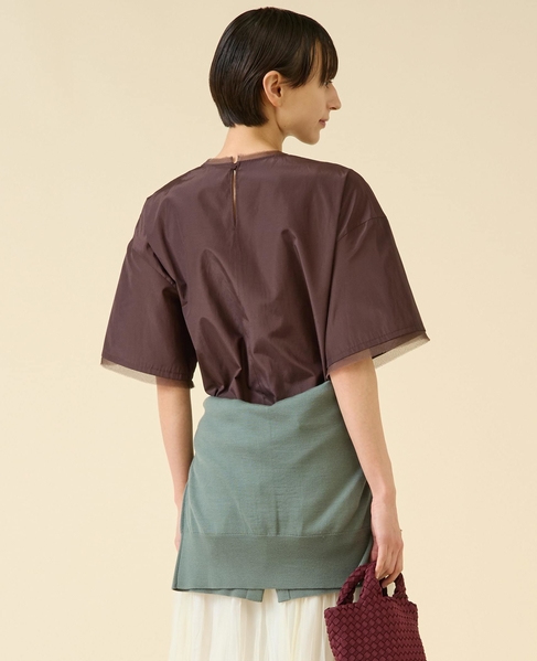 ブライトローンTブラウス 詳細画像 ブラウン 3