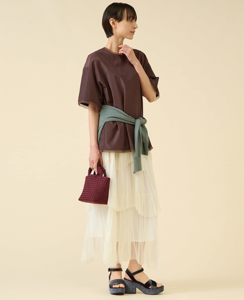 ブライトローンTブラウス 詳細画像 ブラウン 5