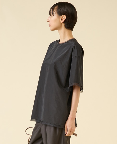 ブライトローンTブラウス 詳細画像 ブラック 2