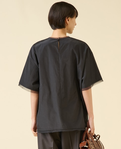 ブライトローンTブラウス 詳細画像 ブラック 3