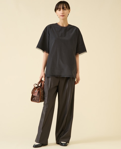 ブライトローンTブラウス 詳細画像 ブラック 4