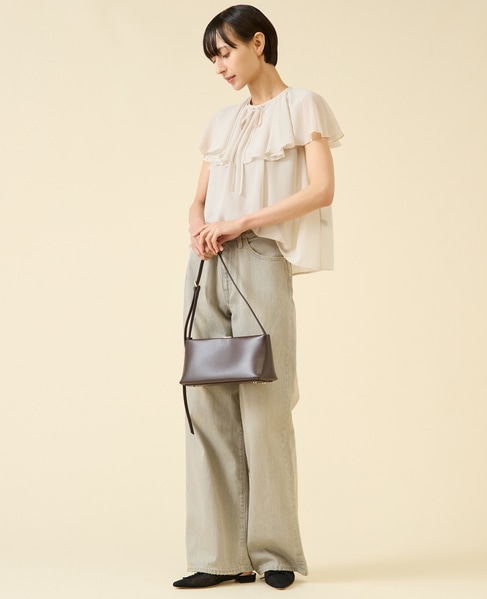 シフォンジョーゼットブラウス 詳細画像 オフベージュ 5