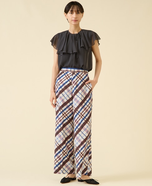 シフォンジョーゼットブラウス 詳細画像 ブラック 4