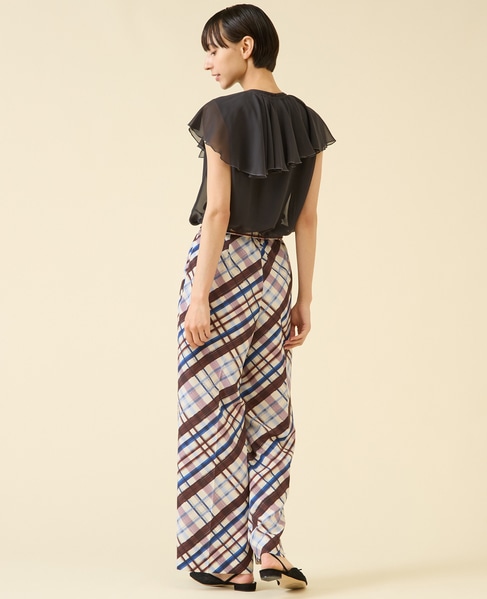 シフォンジョーゼットブラウス 詳細画像 ブラック 6