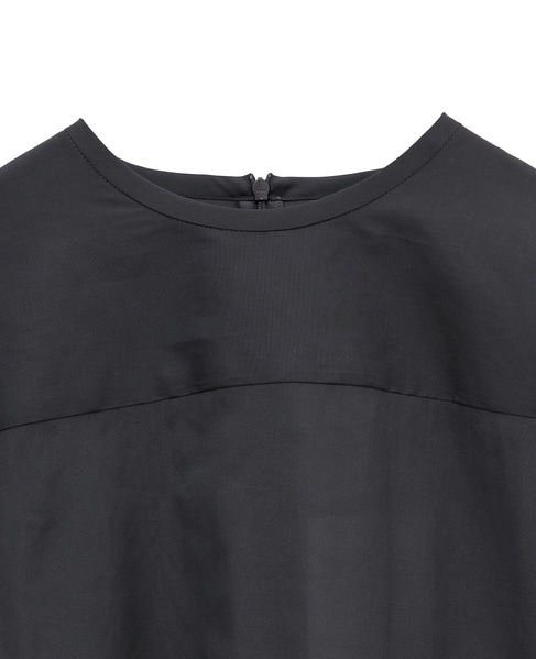 【l’heritage martinique/レリタージュ マルティニーク】トリアセコットンオーガンジープルオーバーブラウス 詳細画像 グレー 3