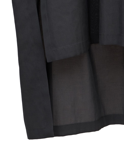 【l’heritage martinique/レリタージュ マルティニーク】トリアセコットンオーガンジープルオーバーブラウス 詳細画像 グレー 7