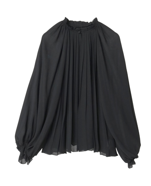 プリーツブラウス 詳細画像 ブラック 10