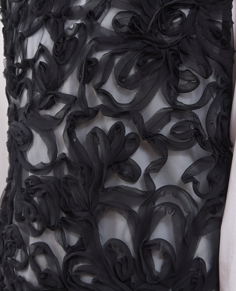 テープ刺繍ブラウス 詳細画像 ブラック 10