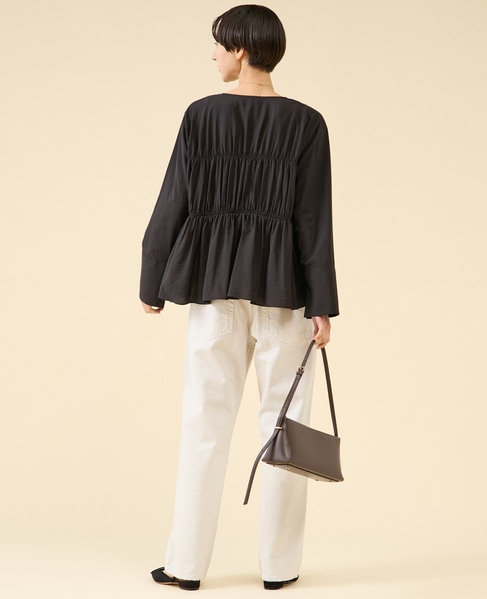 モダールシルクティアードブラウス 詳細画像 ブラック 12