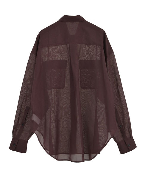 《追加》シアーシャツ（セットアップ可） 詳細画像 ボルドー 2