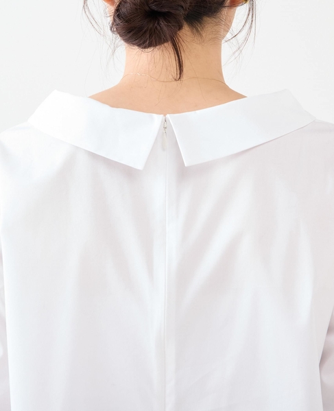 ボートネックブラウス 詳細画像 ホワイト 13