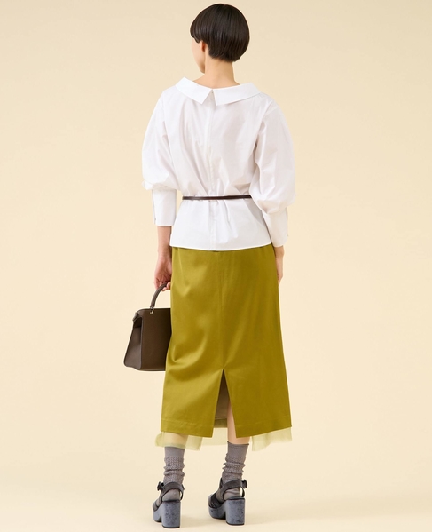 ボートネックブラウス 詳細画像 ホワイト 7