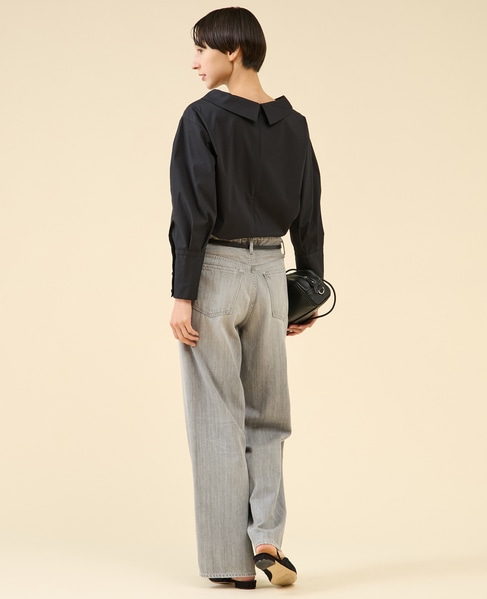 ボートネックブラウス 詳細画像 ブラック 7