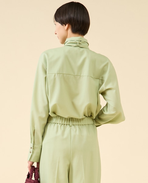 シアーウールボータイブラウス 詳細画像 ピスタチオ 3