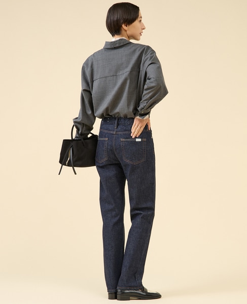 シアーウールボータイブラウス 詳細画像 グレー 11