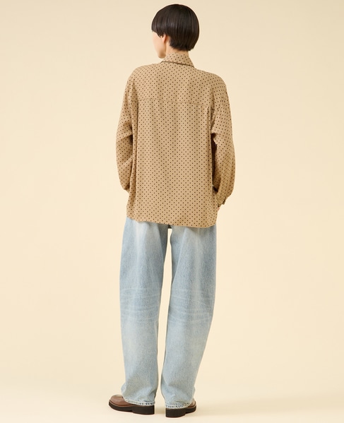 シアーウールボータイブラウス 詳細画像 ドット 6
