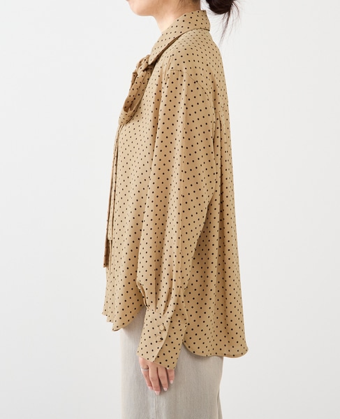 シアーウールボータイブラウス 詳細画像 ドット 9
