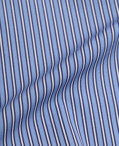 【l’heritage martinique/レリタージュ マルティニーク】トマスメイソン フェイクレイヤードシャツ 詳細画像 サックスストライプ 10