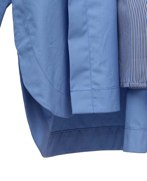 【l’heritage martinique/レリタージュ マルティニーク】トマスメイソン フェイクレイヤードシャツ 詳細画像 サックスストライプ 7