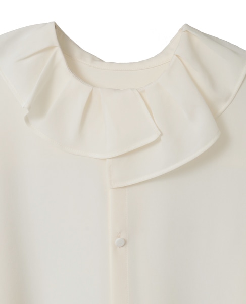アシンメトリーカラーブラウス 詳細画像 オフ 3